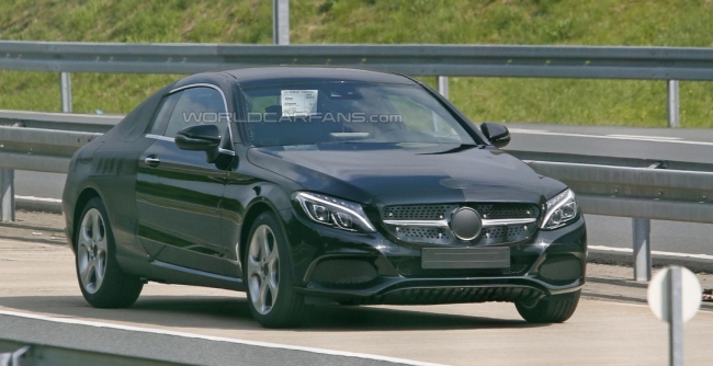 Mercedes-Benz C-Class Coupe 2016 окончательно теряет камуфляж