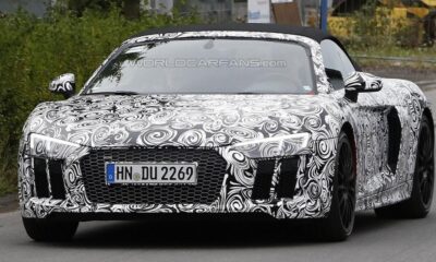 Немцы вывели на тесты открытую версию Audi R8 нового поколения