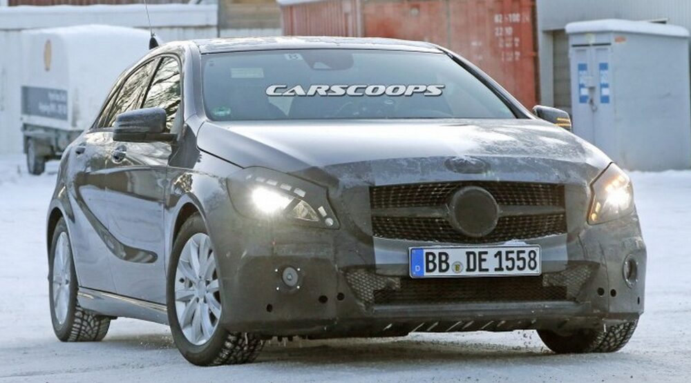На испытаниях замечен рестайлинговый хэтчбек Mercedes-Benz A-класса