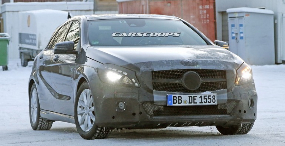 На испытаниях замечен рестайлинговый хэтчбек Mercedes-Benz A-класса