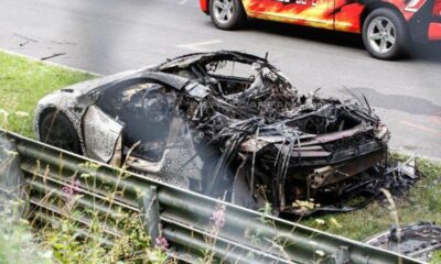 Прототип Acura NSX сгорел во время испытаний в Нюрбургринге