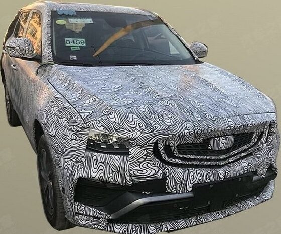 Модернизированный Geely Atlas проходит испытания