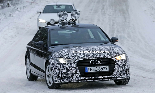 Фотошпионы поймали новый Audi A3 Sedan в камуфляже