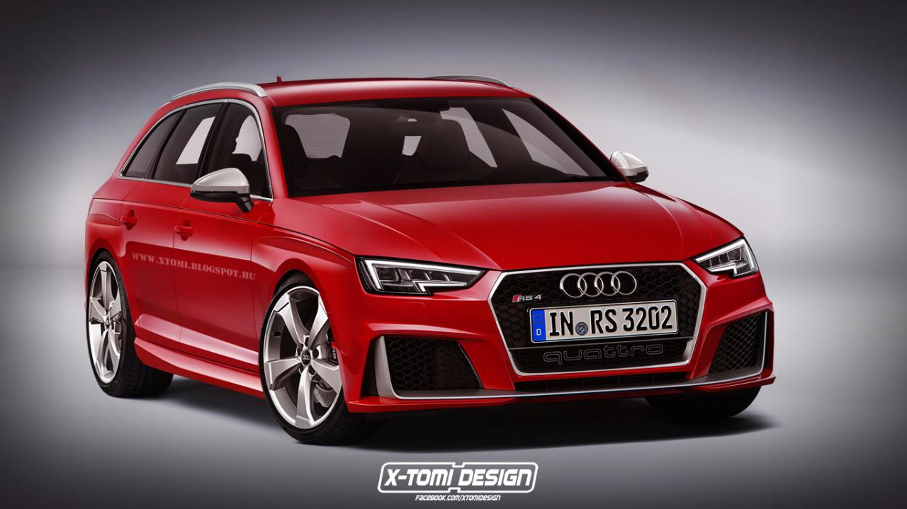 Универсал Audi RS4 Avant оснастят мощным турбированным двигателем