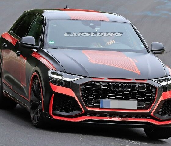 RS-модификацию кроссовера Audi Q8 тестируют почти без камуфляжа