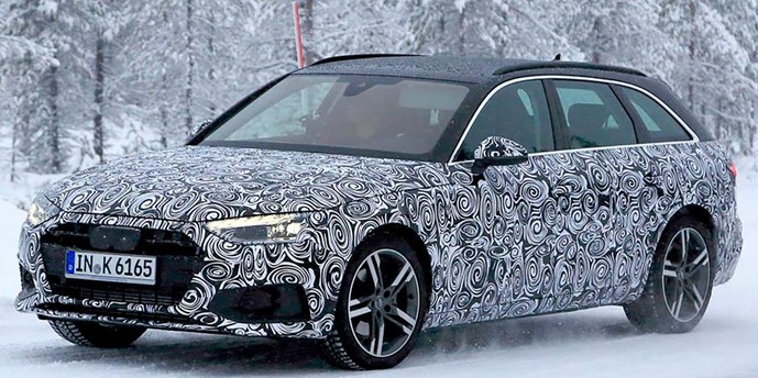 Опубликованы шпионские снимки рестайлингового Audi A4 Avant