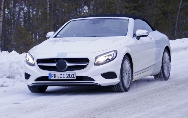 Шпионы вплотную подобрались к открытому Mercedes-Benz S-Class