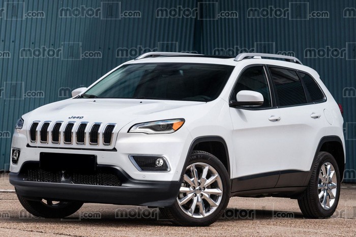 Появилась первая визуализация нового Jeep Cherokee