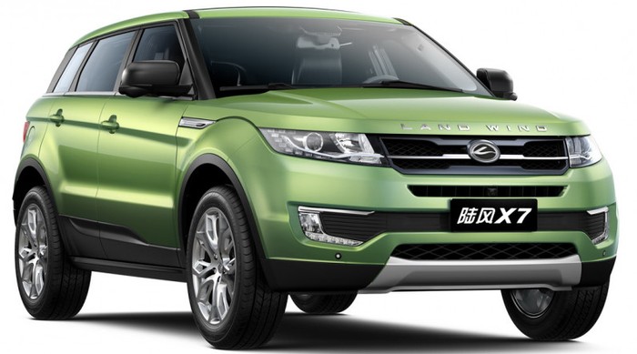 Британцы добились запрета китайской копии Range Rover Evoque