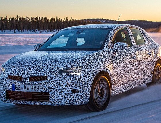 Модернизированный Opel Corsa протестировали в Швеции