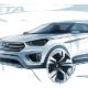 Hyundai показала эскизы нового кроссовера Creta