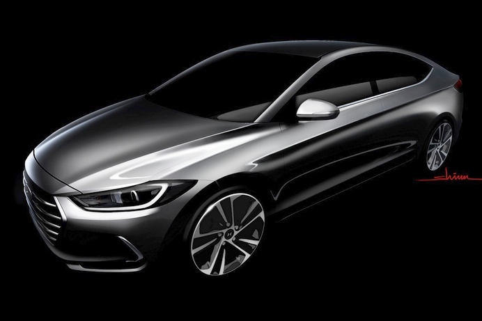 Рассекречен дизайн рестайлингового Hyundai Elantra