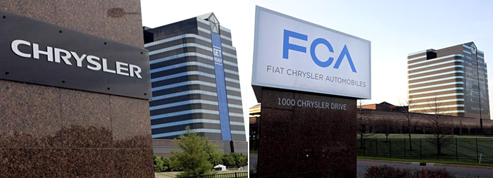 Fiat и Chrysler поменяли названия