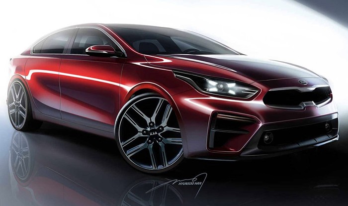 Внешний вид нового Kia Forte уже не является секретом