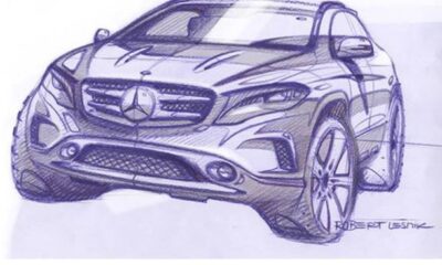 Mercedes поделился новым скетчем GLA