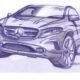 Mercedes поделился новым скетчем GLA