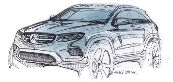 Mercedes-Benz показал эскиз кроссовера GLC