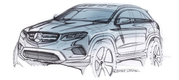 Mercedes-Benz показал эскиз кроссовера GLC