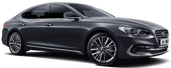 Компания Hyundai представила снимки обновленного седана Grandeur