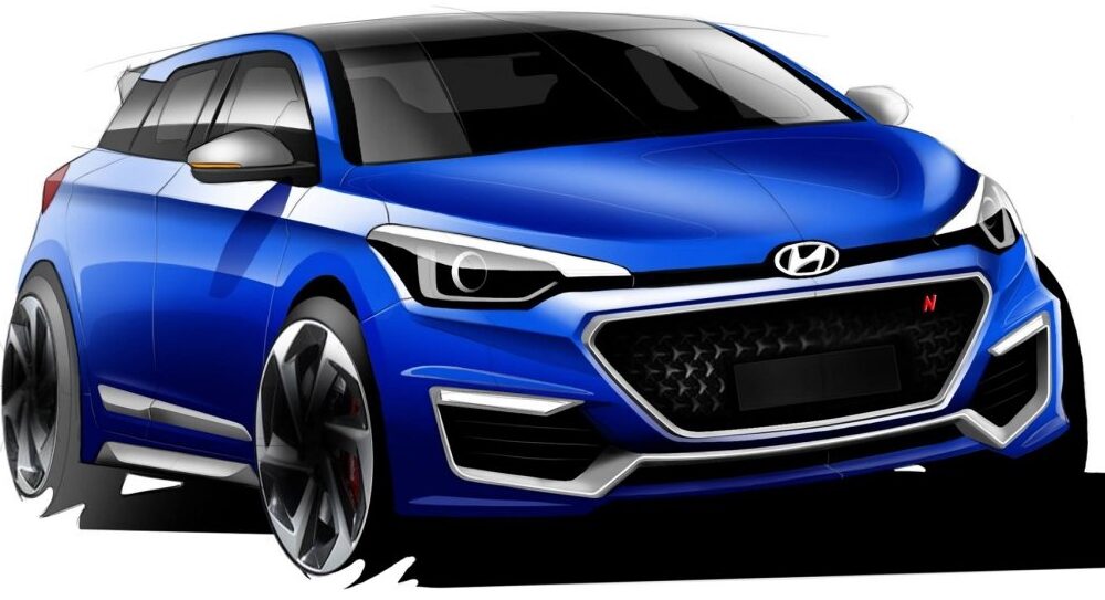 Первое изображение «заряженной» версии хэтчбека Hyundai i20