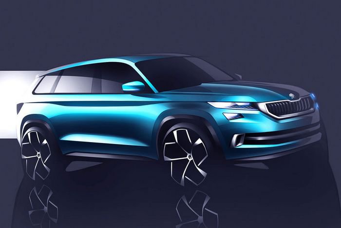 Большой кроссовер Skoda Kodiak вырастет из концепта VisionS