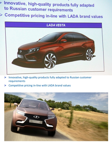 Первые изображения Lada Vesta