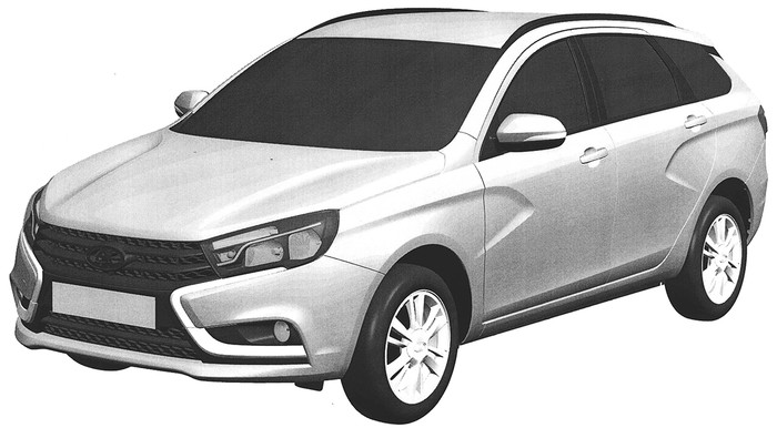 АвтоВАЗ запатентовал Lada Vesta в новом кузове