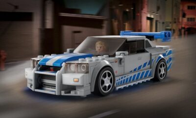 Nissan GT-R и фигурка Брайана О'Коннера в Lego