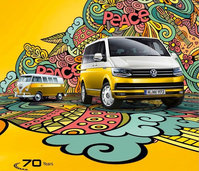 Volkswagen представил спецверсию Multivan к 70-летию автобуса Bulli
