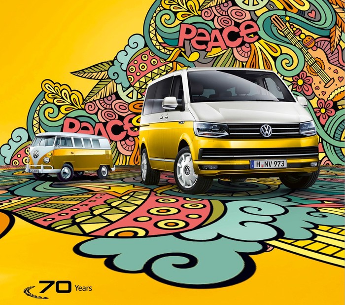 Volkswagen представил спецверсию Multivan к 70-летию автобуса Bulli