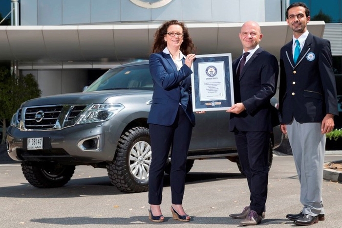 Nissan Patrol снова попал в Книгу рекордов Гиннесса