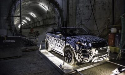 Будущий кабриолет Range Rover Evoque испытывается в... лондонской подземке!