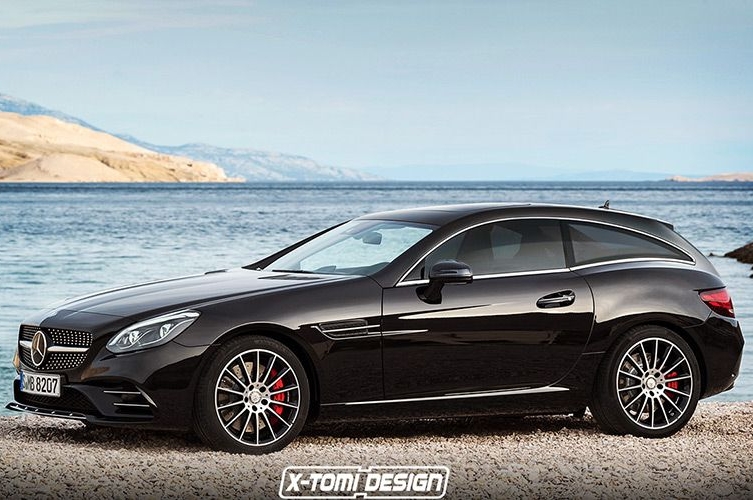 Новый Mercedes SLC оформили в стиле Shooting Brake