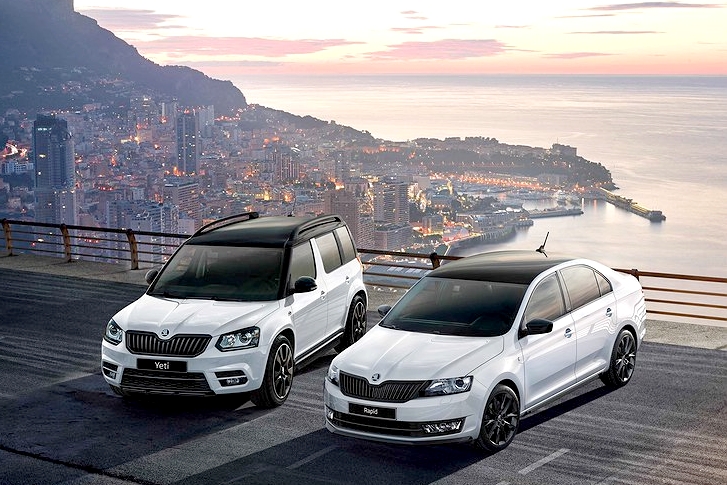 Skoda Rapid и Yeti теперь продаются в стильной версии Monte Carlo