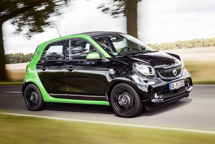 Smart ForFour превратился в электромобиль