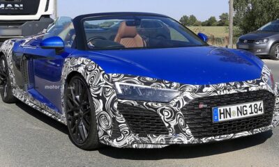 Обновленный родстер Audi R8 Spyder замечен во время тестов