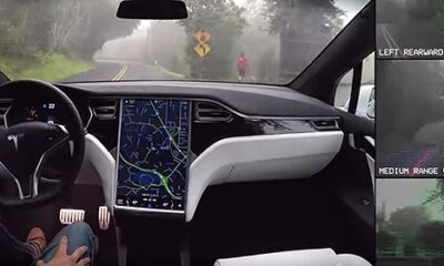 Необычное ДТП с участием Tesla Model S