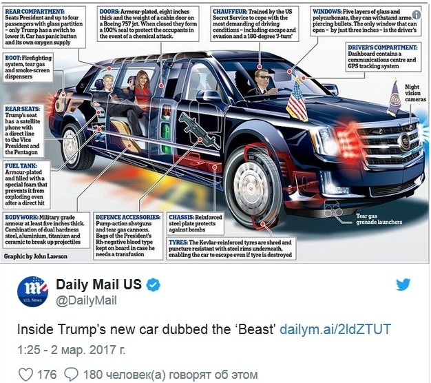 Cadillac подготовил новый лимузин для Дональда Трампа