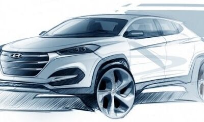 Hyundai опубликовала дизайнерский эскиз нового SUV Tucson