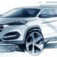 Hyundai опубликовала дизайнерский эскиз нового SUV Tucson