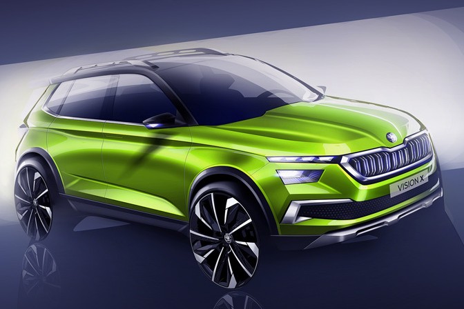 Салон Skoda Vision X избавят от традиционных кнопок
