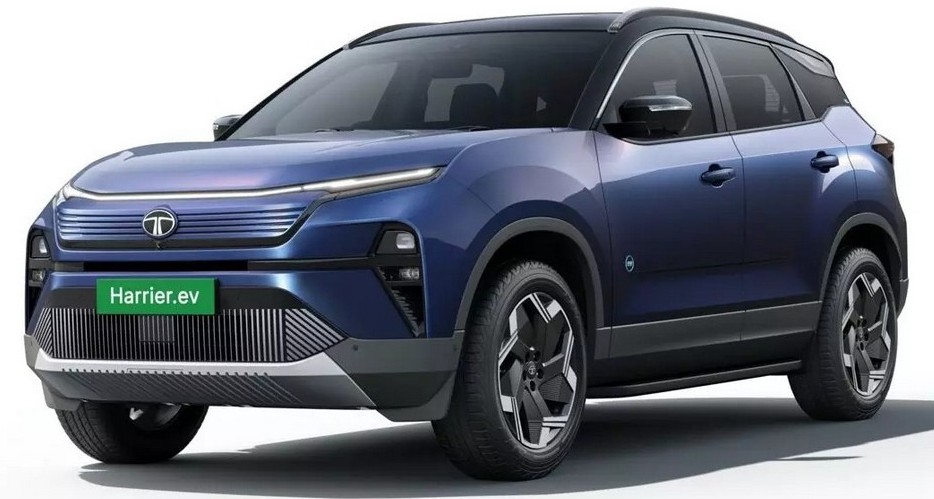 Кроссовер Tata Harrier EV экстерьер вид второй