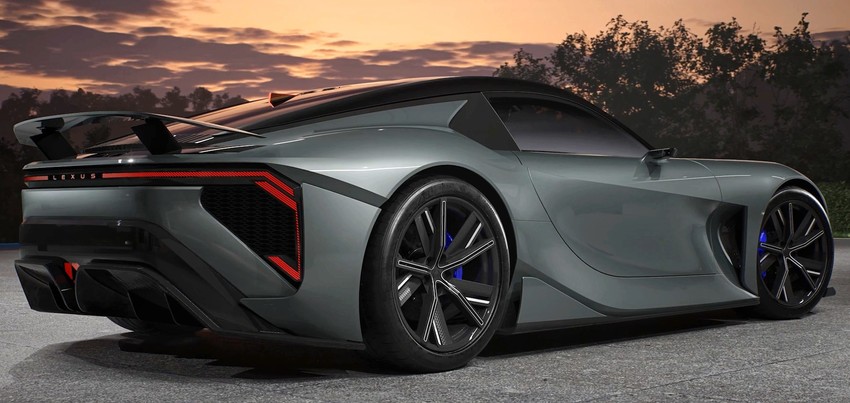 Суперкар Lexus Sport Concept вид третий