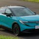 Кроссовер Nissan Leaf экстерьер вид третий