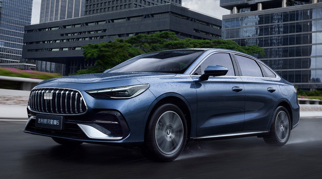 Новый седан Geely Galaxy Starshine 6 экстерьер вид третий