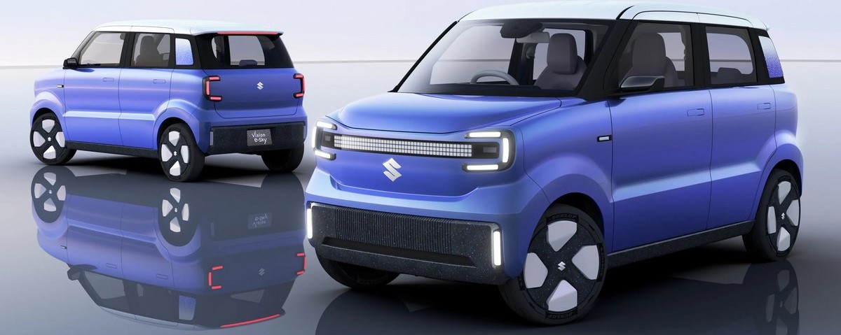 Концепт Suzuki Vision e-Sky экстерьер вид третий