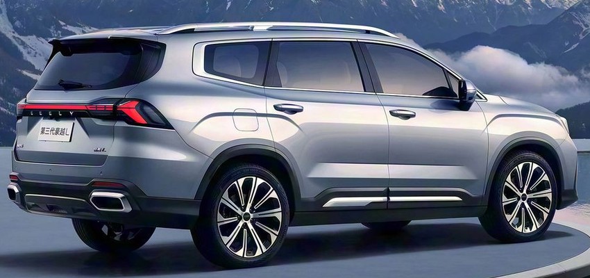 Кроссовер Geely Haoyue L экстерьер вид второй