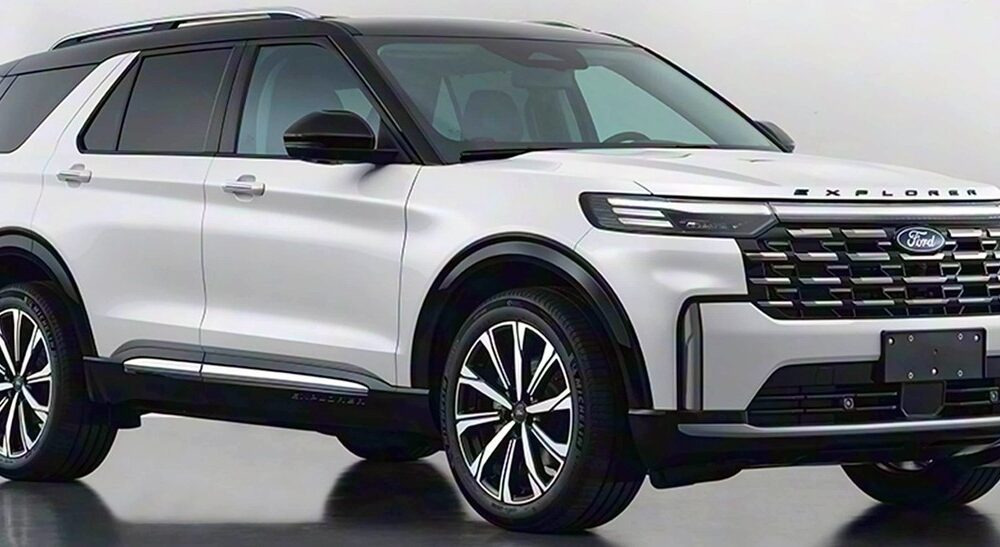 Кроссовер Ford Explorer экстерьер вид четвертый