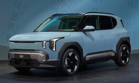 Кроссовер Kia EV2 экстерьер вид третий