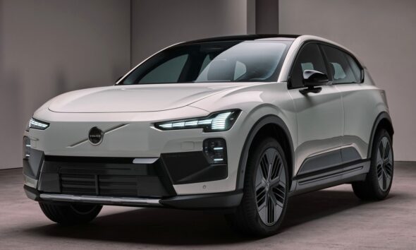 Кроссовер Volvo EX60 экстерьер вид четвертый